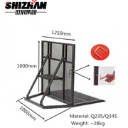 Rozsdamentes acél tömegszabályozó akadály